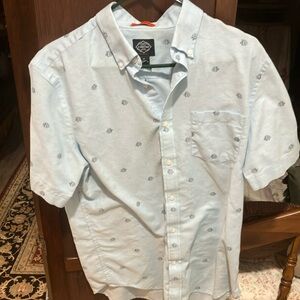 Men's Light Blue Button-Up Shirt
